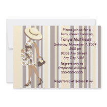 Stripes And Paisley Baby Shower Invitation (AA)
