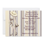 Stripes And Paisley Baby Shower Invitation (CA)