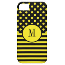 Stripes and Polka Dots Monogram iPhone 5 Case casemate cases