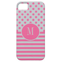 Stripes and Polka Dots Monogram iPhone 5 Case casemate cases