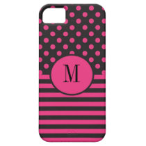 Stripes and Polka Dots Monogram iPhone 5 Case casemate cases