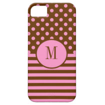 Stripes and Polka Dots Monogram iPhone 5 Case casemate cases