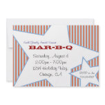 Stripes and Stars Custom Invitation