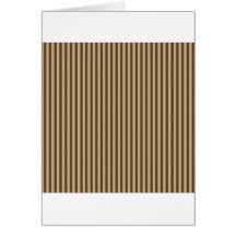 Stripes - Brown 2 - Khaki and Dark Brown Greeting Card