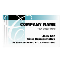 Stripes Business Cards/ Blue
