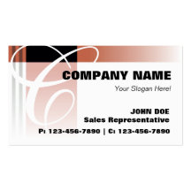 Stripes Business Cards/ Brown