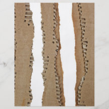 Stripes of corrugated cardboard full color flyer