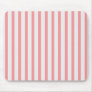 Stripes Pink & White Mouse Mat