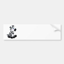 Stripes the Baby Zebra Bumper Stickers