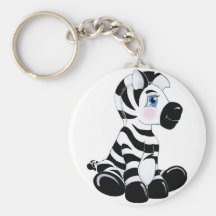 Stripes the Baby Zebra Keychains
