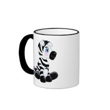 Stripes the Baby Zebra Mugs