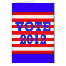 Stripes Vote 2012 Cards
