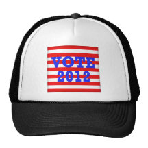 Stripes Vote 2012 Hats