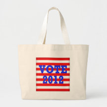 Stripes Vote 2012 Tote Bags