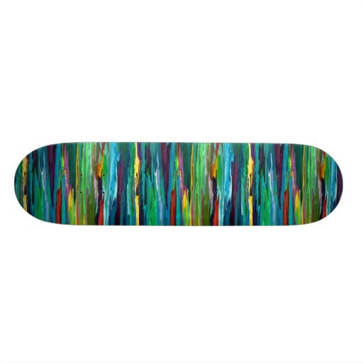 Stripesa ~ Contemporary Abstract Modern Retro Art Skate Board Decks