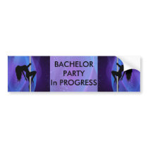 Stripper Girl Bachelor Party Stickers