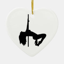 Striptease girl ornament