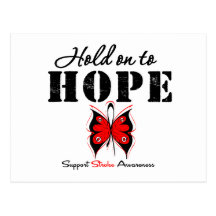 Stroke Awareness Hold On To Hope Postcards