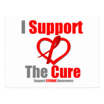 Stroke Awareness I Support The Cure Post Card