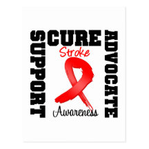 Stroke Awareness Support Advocate Cure Postcards