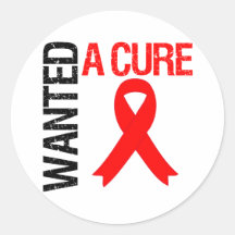 Stroke Awareness Wanted A Cure Round Stickers
