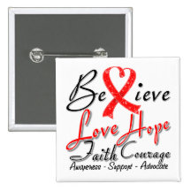 Stroke Believe Heart Collage Pins