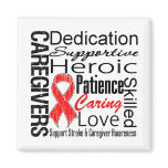 Stroke Caregivers Collage magnets
