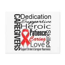 Stroke Caregivers Collage Post Card