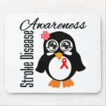 Stroke Disease Awareness Penguin Mousepad