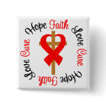 Stroke Faith Hope Love Cross Pin