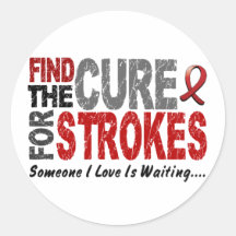Stroke FIND THE CURE 1 Sticker
