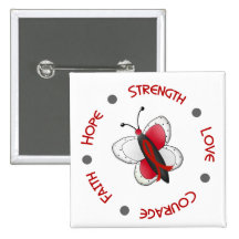 Stroke Hope Faith Courage BUTTERFLY SERIES 2 Pins