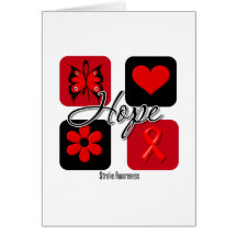 Stroke Hope Love Inspire Awareness Cards