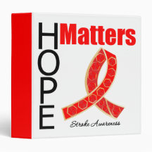 Stroke Hope Matters Jewelled Ribbon Binder
