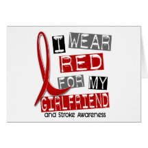 Stroke I WEAR RED FOR MY GIRLFRIEND 45 Cards