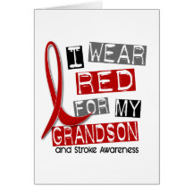 Stroke I WEAR RED FOR MY GRANDSON 37 Cards