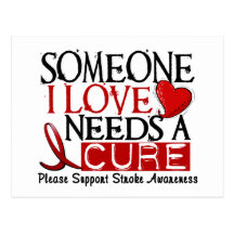 Stroke NEEDS A CURE 1 Post Cards