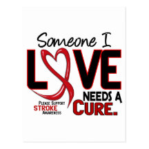 Stroke NEEDS A CURE 2 Post Cards