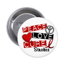 Stroke PEACE LOVE CURE 1 Buttons