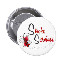 Stroke Survivor BUTTERFLY SERIES 2 Buttons