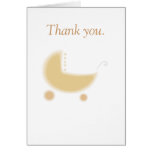 Stroller Baby Shower Thank You Card