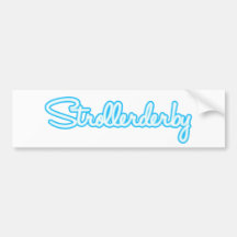 Strollerderby (Blue) Bumper Sticker
