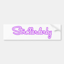 Strollerderby (Purple) Bumper Sticker