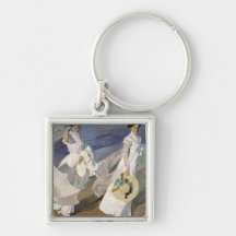 Strolling along the Seashore, 1909 Key Chains