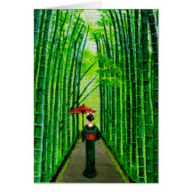 "Strolling Beauty" Card