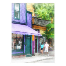 Strolling Down Thames Street Newport RI Custom Announcements