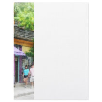 Strolling Down Thames Street Newport RI Custom Letterhead