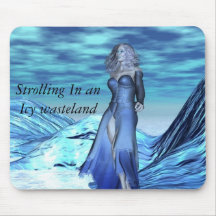 Strolling In an Icy wasteland mousepad