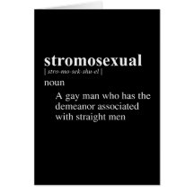 STROMOSEXUAL DEFINITION CARDS