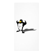 Strong Penguin Photo Card Template